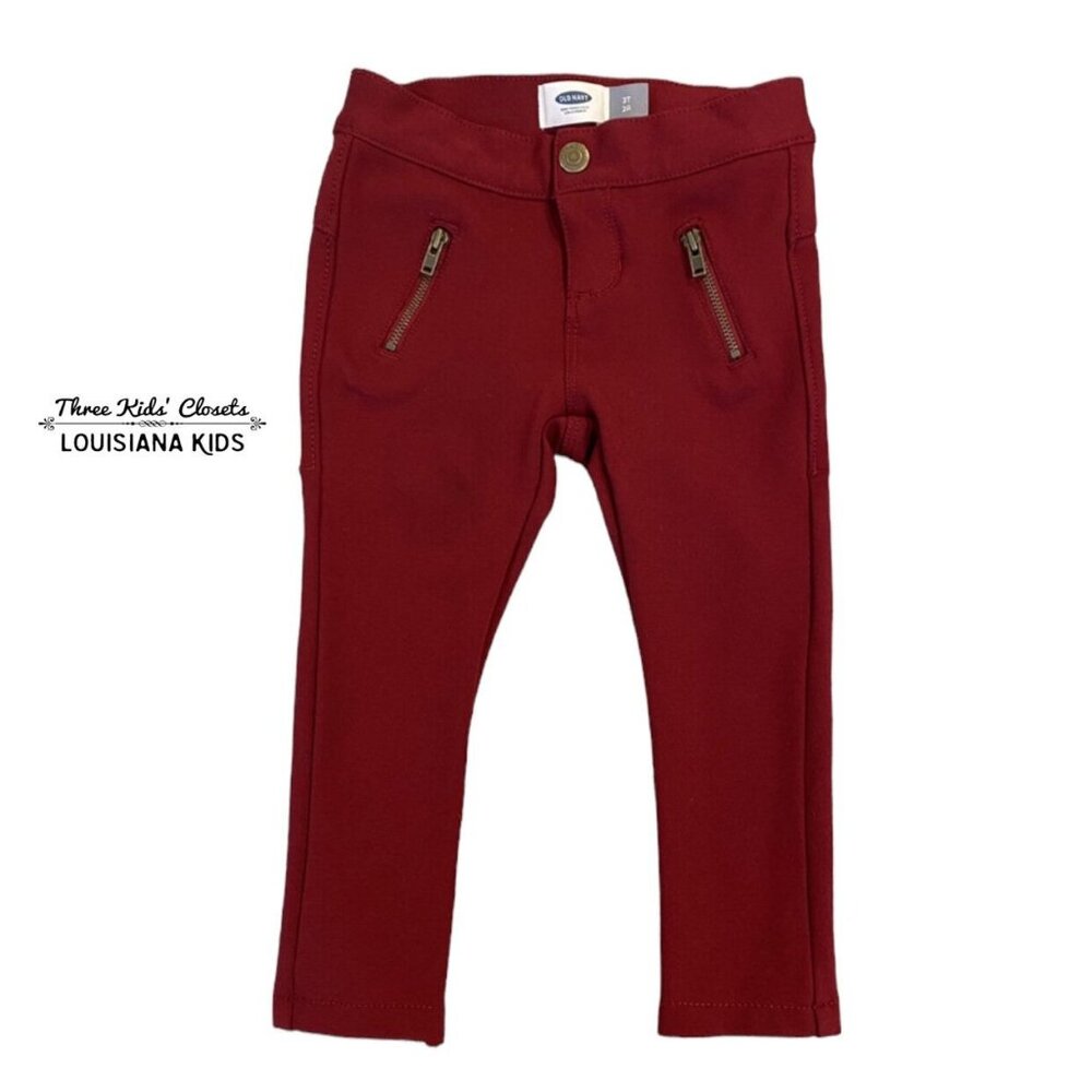 Old Navy 2T Maroon Stretchy Pants